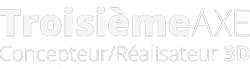 logo troisieme axe 3D